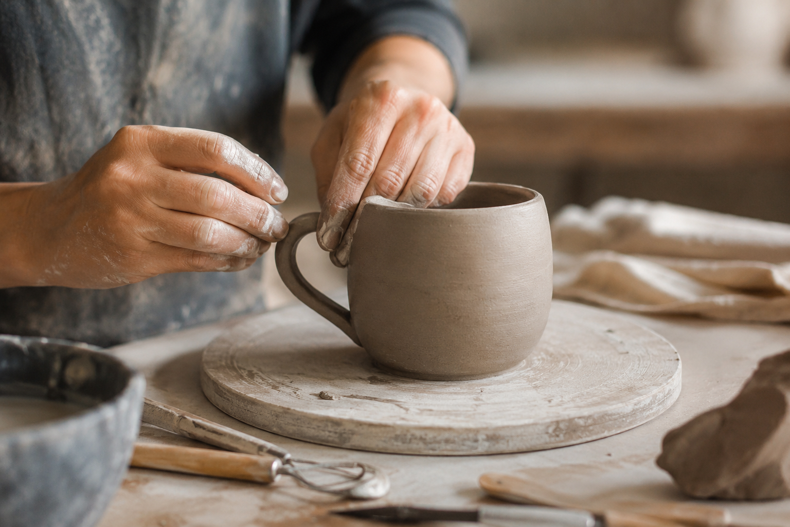 cours modelage argile ceramique poterie nantes